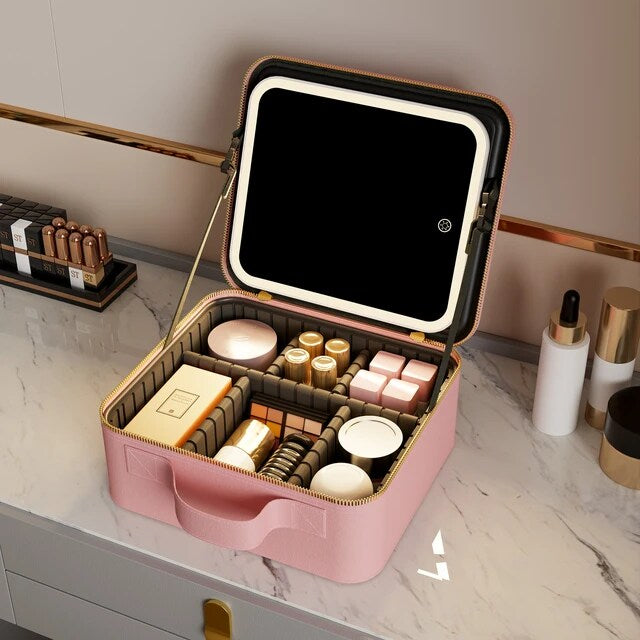 BrightBeauty™ -Smart LED Mirror Makeup Travel Bag