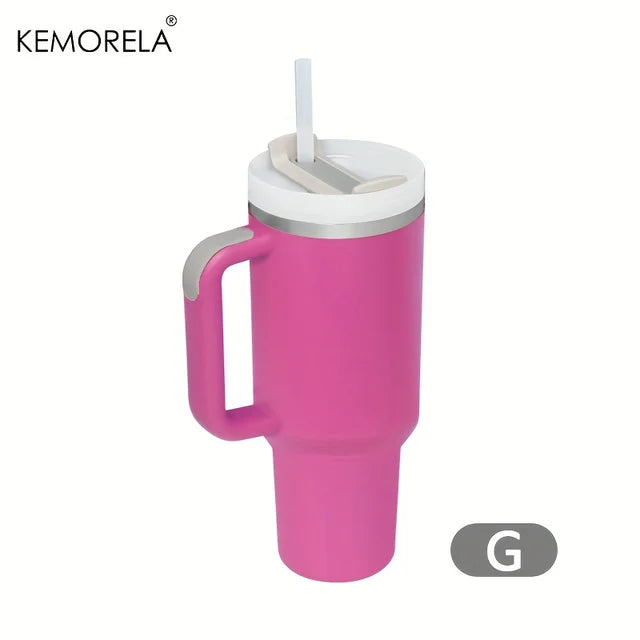 Personalized 887ML Tumbler with Handle Lid Straw 40Oz Stainless Steel Water Bottle Vacuum Thermos Cup Travel Car Coffee Mug