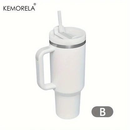 Personalized 887ML Tumbler with Handle Lid Straw 40Oz Stainless Steel Water Bottle Vacuum Thermos Cup Travel Car Coffee Mug