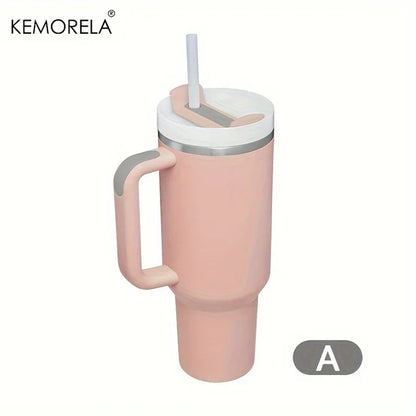 Personalized 887ML Tumbler with Handle Lid Straw 40Oz Stainless Steel Water Bottle Vacuum Thermos Cup Travel Car Coffee Mug