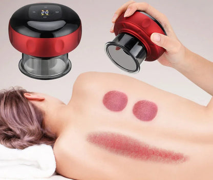 Intelligent Vacuum Cupping Massage Device Electric Heating Scraping Suction Cups Physical Fatigue Relieve Health Guasha Cans